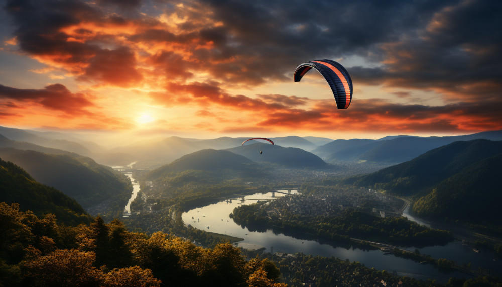 Scopri l'emozione del parapendio nella Vallata del Reno